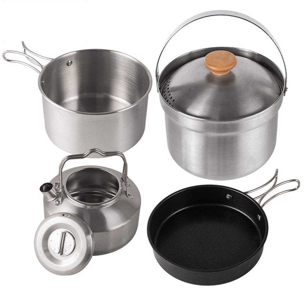 Titanium  Picnic Water Cup Coffee Pot Backpacking Cookware Camp