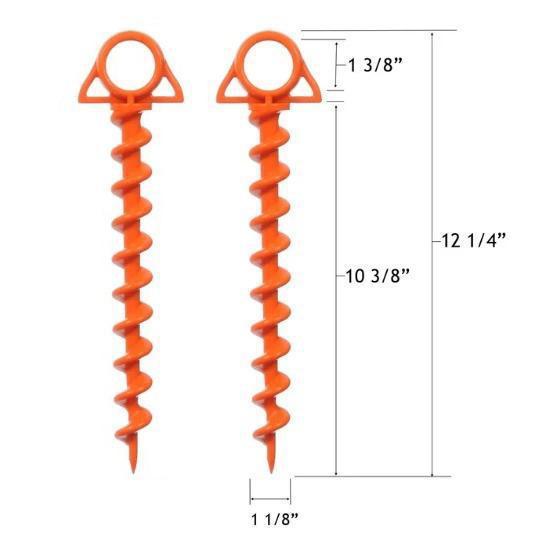 Tent nail screw